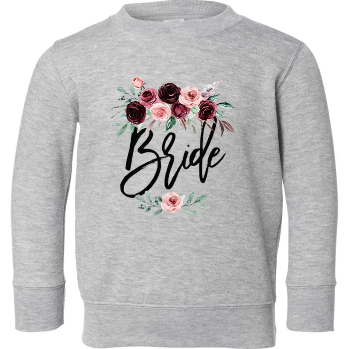 Bridal Shower Wedding Gift For Her Bridesmaid Daughter Bride Toddler Sweatshirt