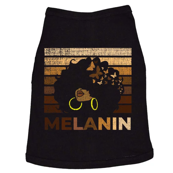 Black Strong Women Afro Love Melanin African Girl Doggie Tank