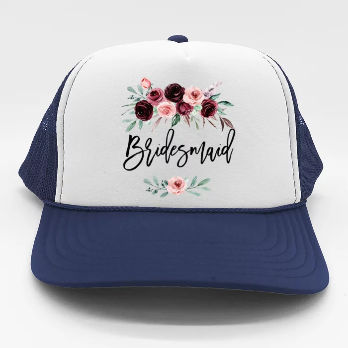 Bridal Shower Wedding Gift For Bridesmaid Maid Of Honor Trucker Hat