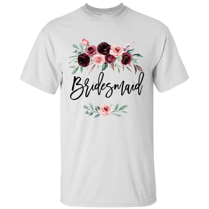 Bridal Shower Wedding Gift For Bridesmaid Maid Of Honor Tall T-Shirt