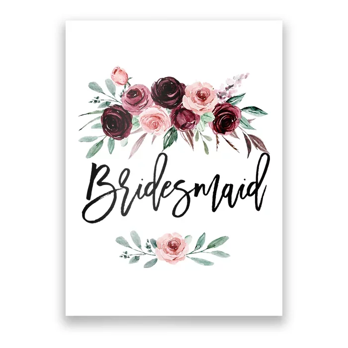 Bridal Shower Wedding Gift For Bridesmaid Maid Of Honor Poster