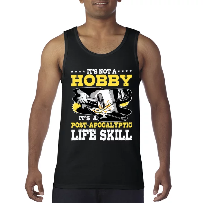 Blacksmith Steel Workers Metalworker Forge Metal Anvil Tank Top