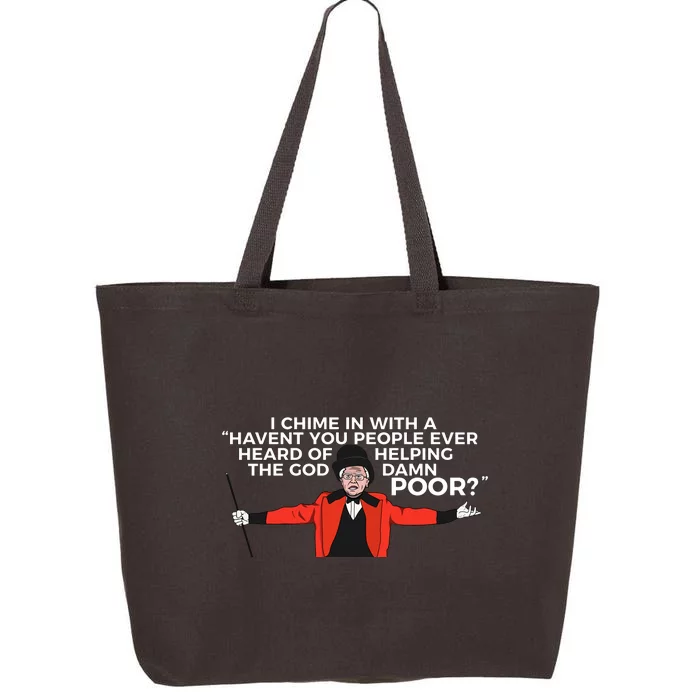 Bernie Sanders Writes Sins Not Tragedies 25L Jumbo Tote