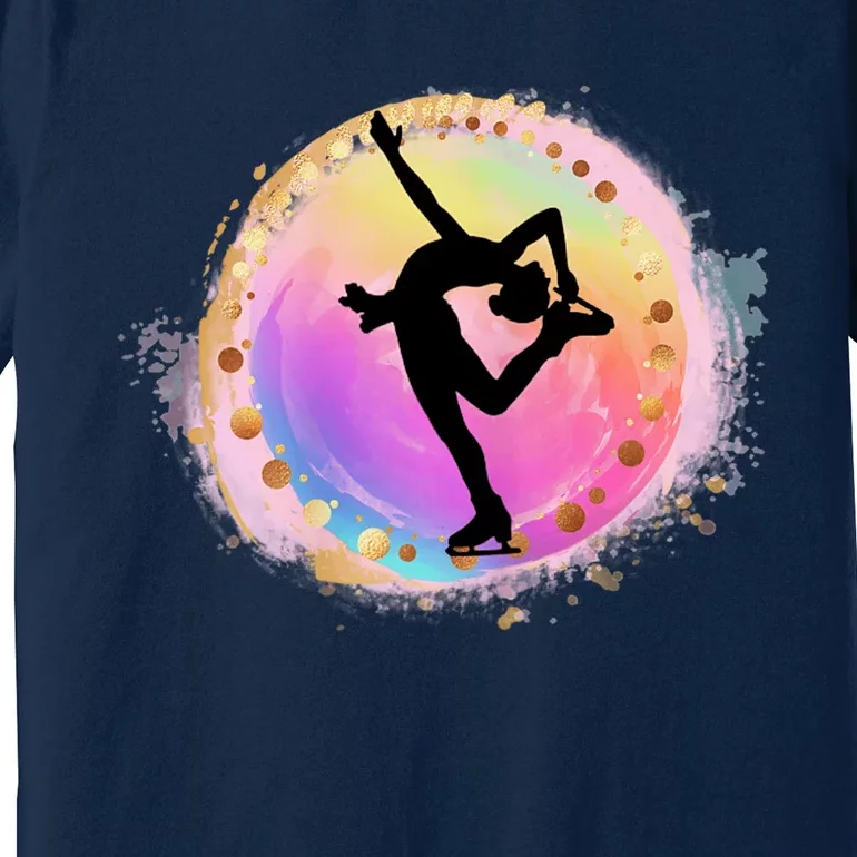 Biellman Spin Wo Ice Skating Dancer Cute Premium T-Shirt