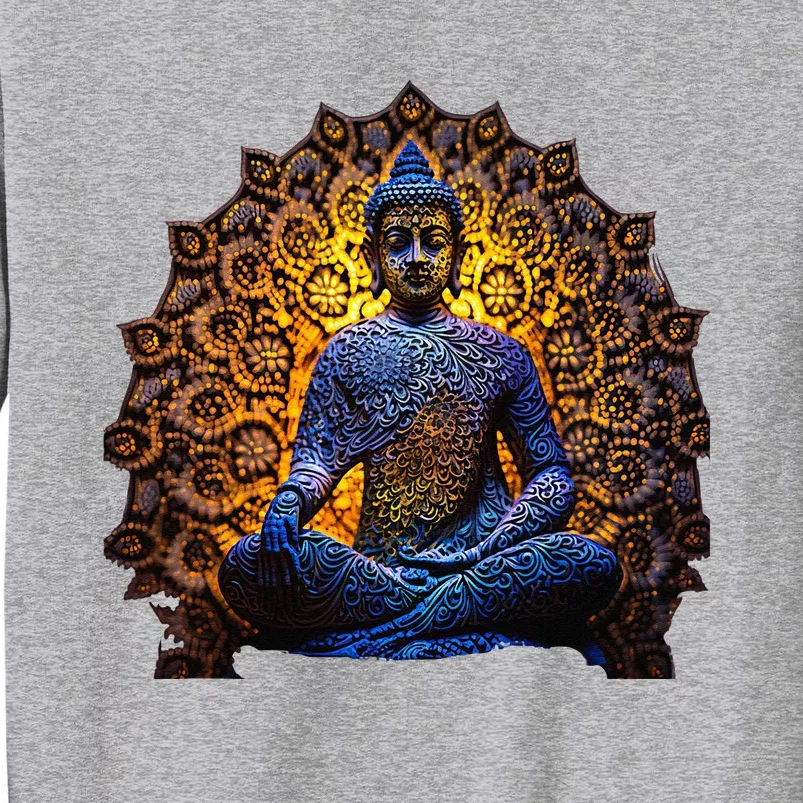 Buddha Statue Yoga Buddhist Zen Buddhism Meditation Tall Sweatshirt