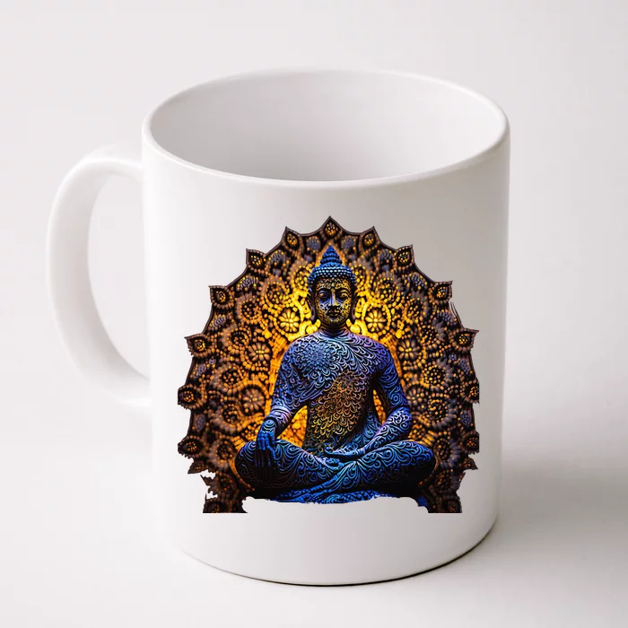 Buddha Statue Yoga Buddhist Zen Buddhism Meditation Front & Back Coffee Mug