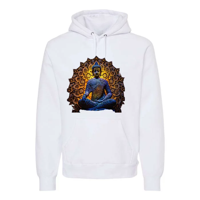 Buddha Statue Yoga Buddhist Zen Buddhism Meditation Premium Hoodie