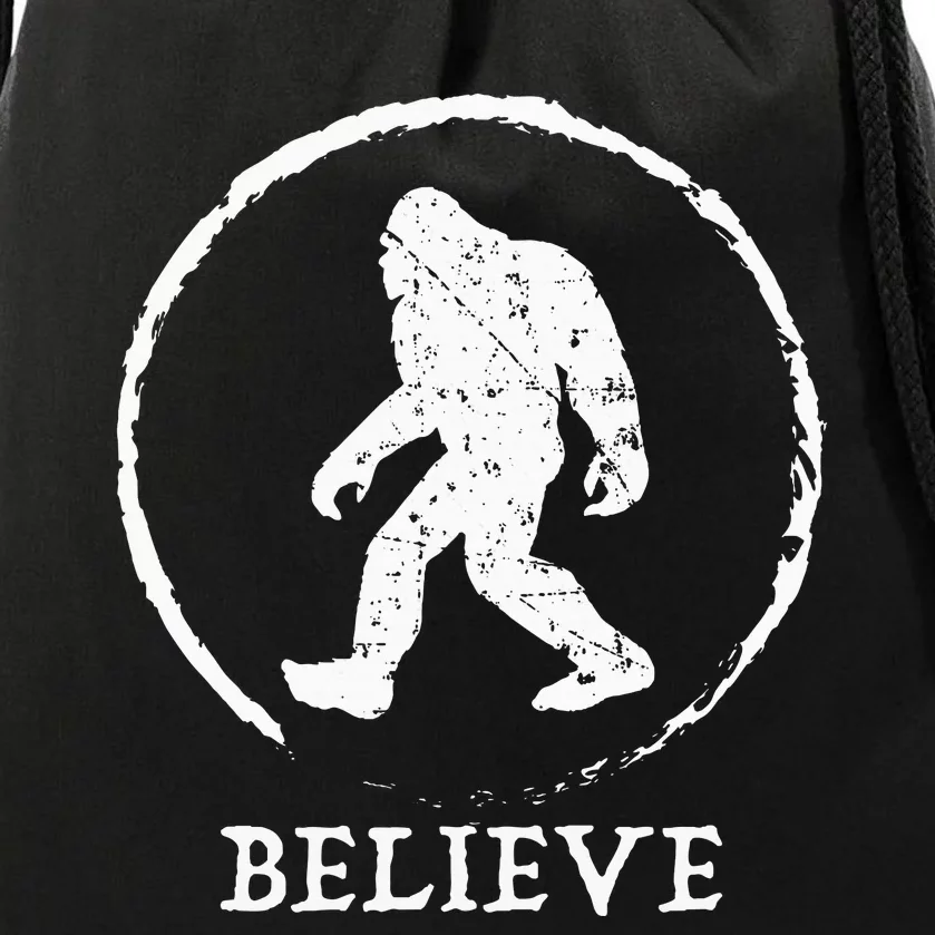 Bigfoot Sasquatch Yeti Believe Drawstring Bag