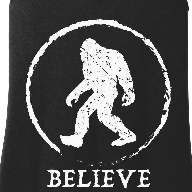 Bigfoot Sasquatch Yeti Believe Ladies Essential Tank