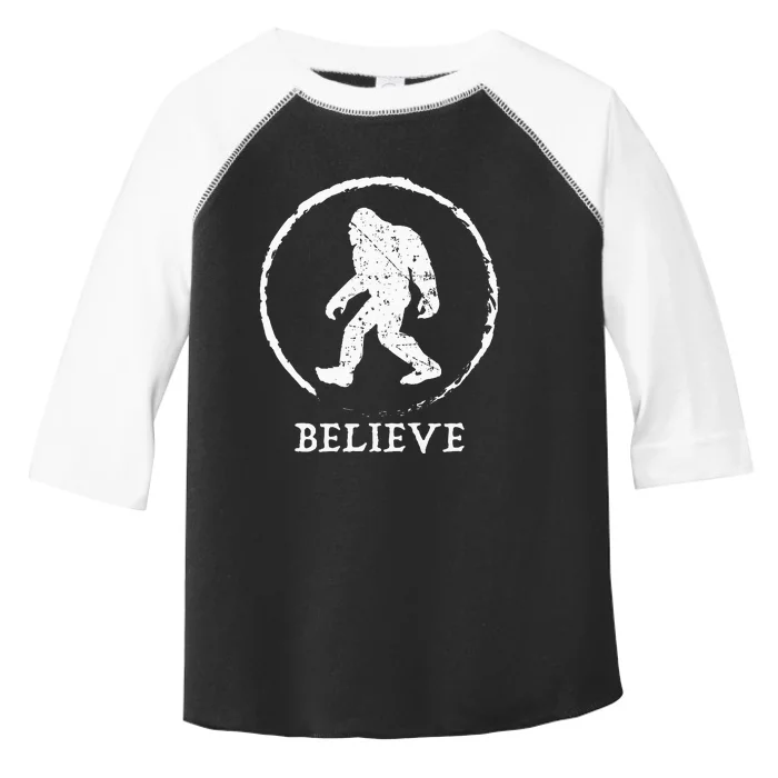 Bigfoot Sasquatch Yeti Believe Toddler Fine Jersey T-Shirt