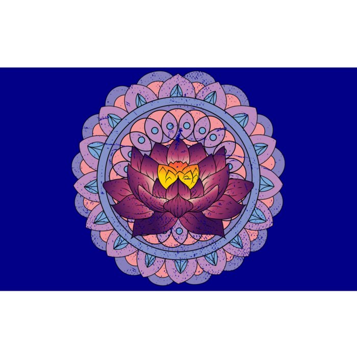 Buddhist Spiritual Yoga Art Flower Blossom Lotus Dala Gift Bumper Sticker