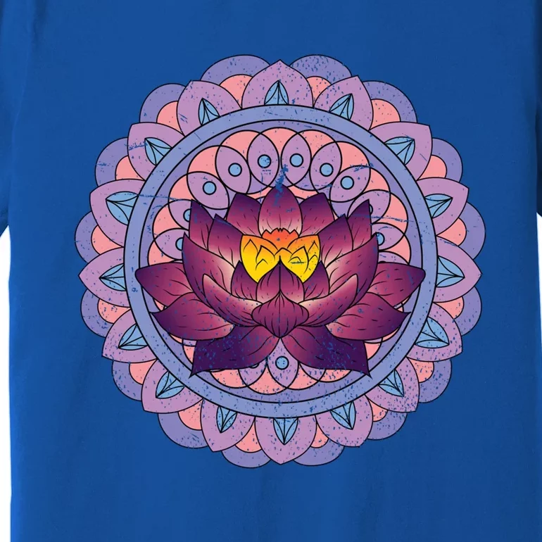 Buddhist Spiritual Yoga Art Flower Blossom Lotus Dala Gift Premium T-Shirt