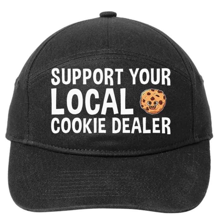 Baking Support Your Local Cookie Dealer Cookie 7-Panel Snapback Hat