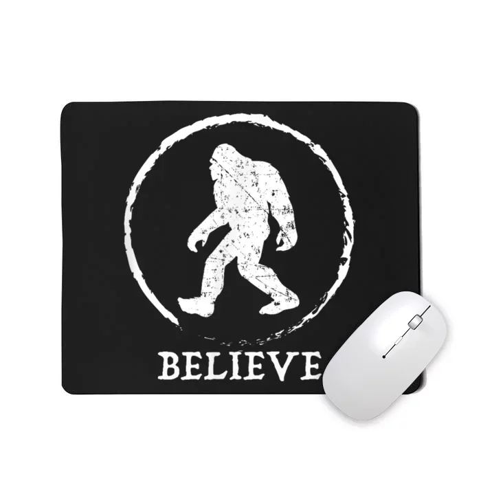 Bigfoot Sasquatch Yeti Believe Mousepad