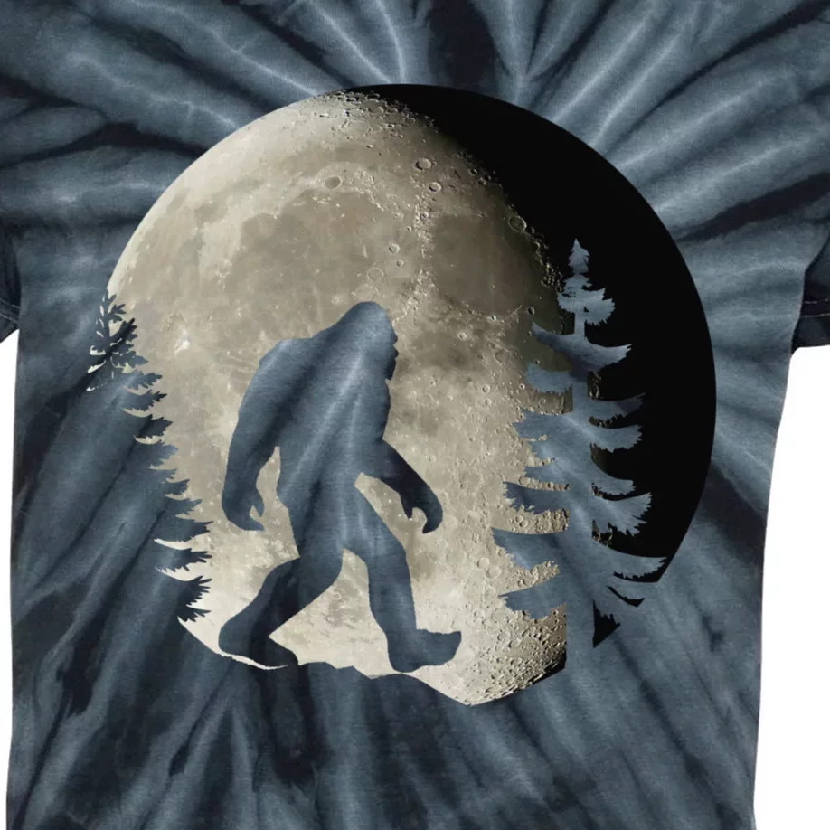 Bigfoot, Sasquatch, Yeti, Moon Kids Tie-Dye T-Shirt