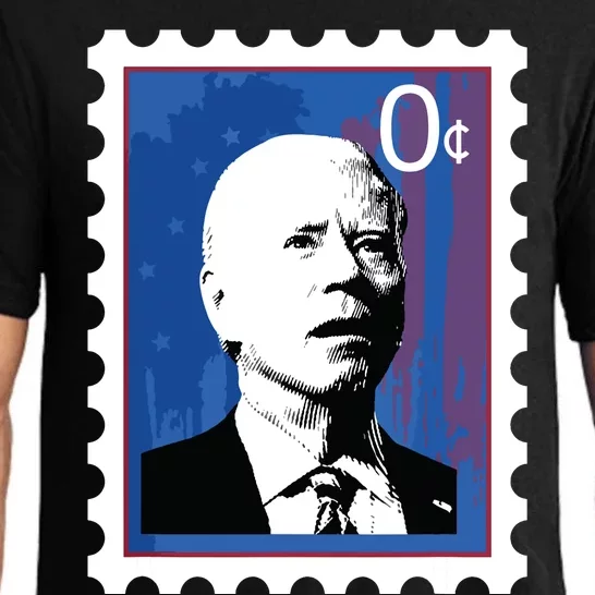 Biden Stamp Zero Sense Funny Joe 0 Cents President Pajama Set