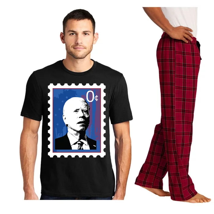 Biden Stamp Zero Sense Funny Joe 0 Cents President Pajama Set