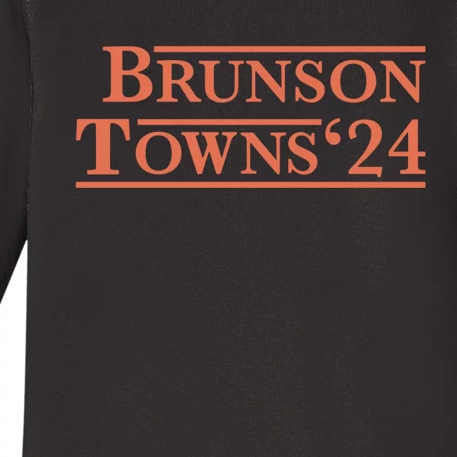 Brunson Towns 24 Baby Long Sleeve Bodysuit