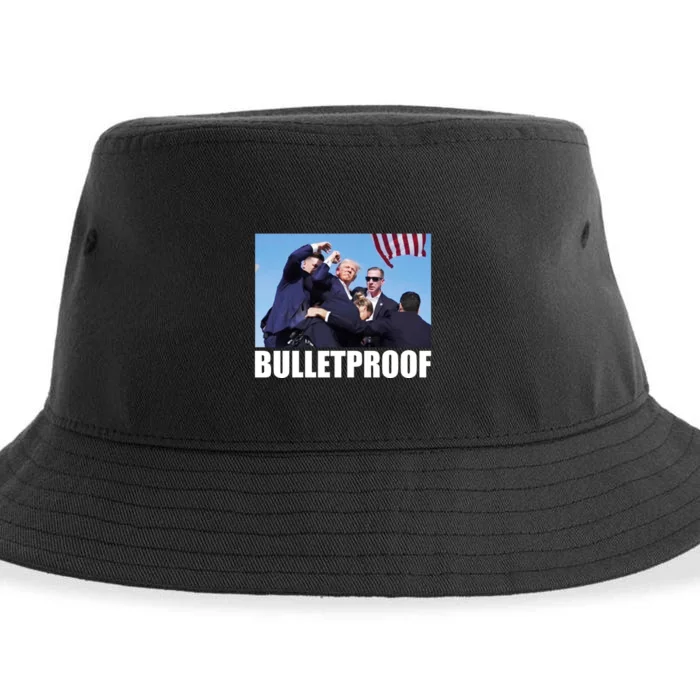 Bulletproof Trump 2024 Take America Back Pennsylvania Rally Sustainable Bucket Hat