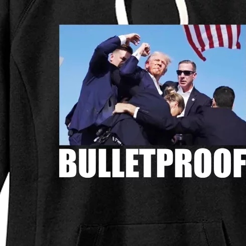 Bulletproof Trump 2024 Take America Back Pennsylvania Rally Women's Fleece Hoodie