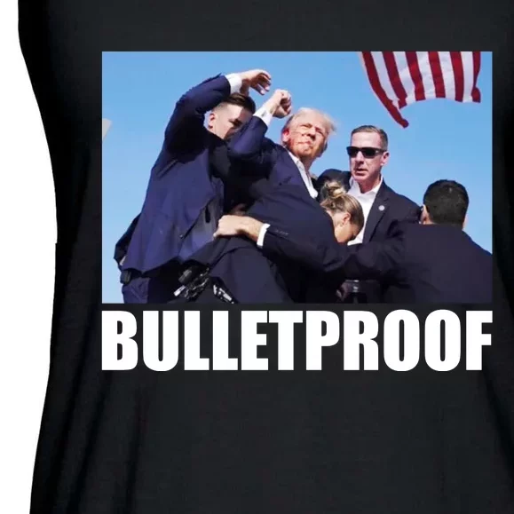 Bulletproof Trump 2024 Take America Back Pennsylvania Rally Ladies Essential Flowy Tank