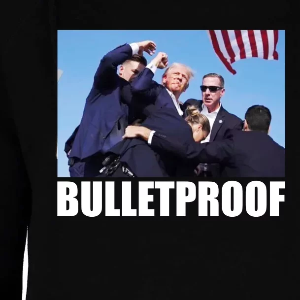 Bulletproof Trump 2024 Take America Back Pennsylvania Rally Womens Funnel Neck Pullover Hood