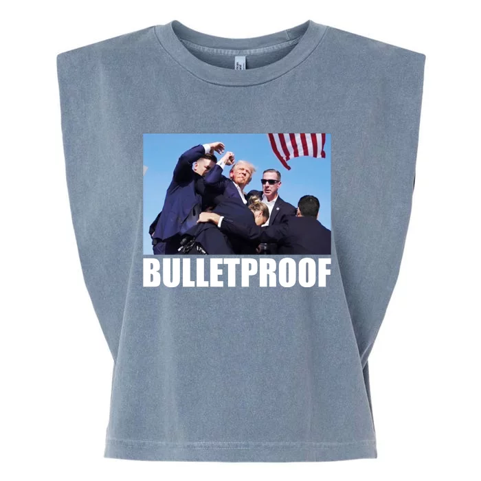 Bulletproof Trump 2024 Take America Back Pennsylvania Rally Garment-Dyed Women's Muscle Tee