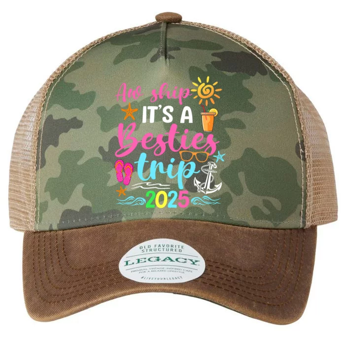 Besties Trip 2025 Friend Cruise Trip Summer Vacation Legacy Tie Dye Trucker Hat