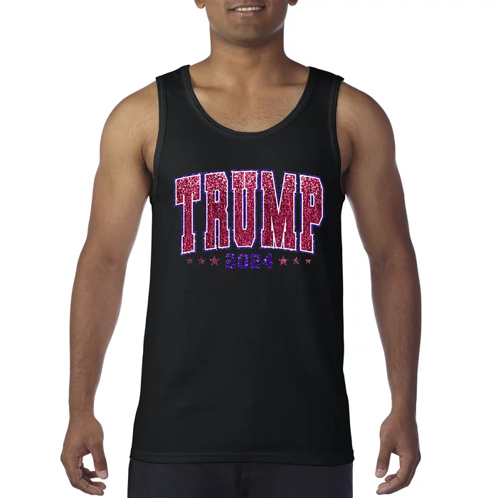 Bling Trump 2024 President Make America Trump Again Tank Top