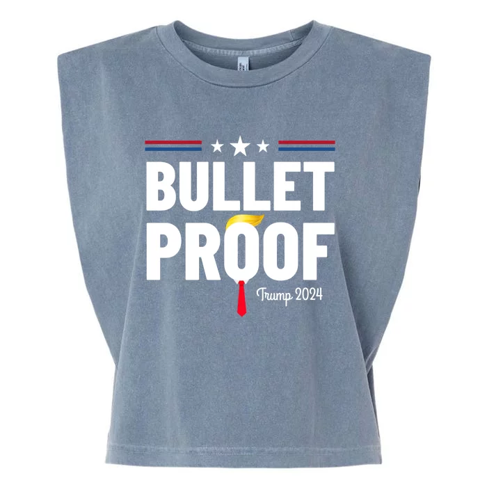 Bulletproof Trump 2024 Garment-Dyed Women's Muscle Tee