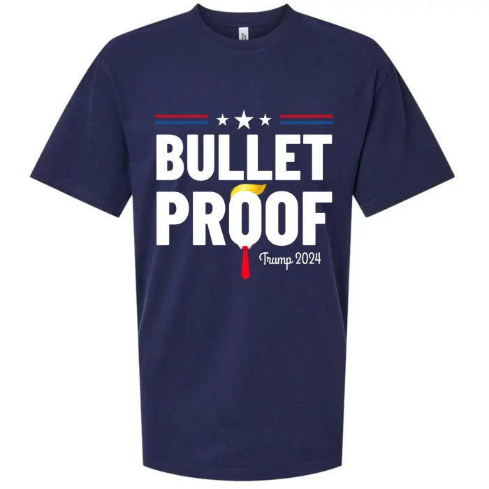 Bulletproof Trump 2024 Sueded Cloud Jersey T-Shirt