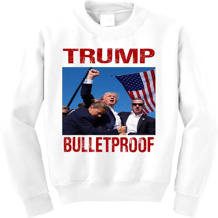 Bulletproof Trump 2024 Kids Sweatshirt