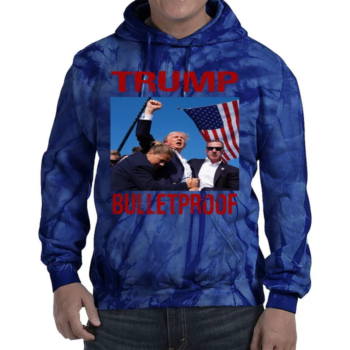 Bulletproof Trump 2024 Take America Back Pennsylvania Rally Tie Dye Hoodie