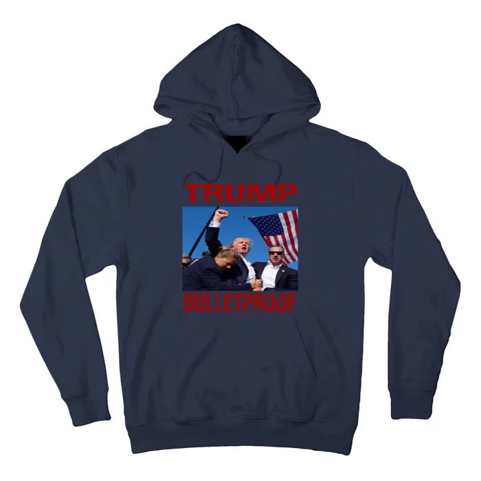 Bulletproof Trump 2024 Take America Back Pennsylvania Rally Tall Hoodie