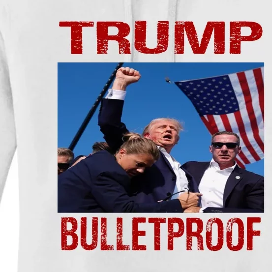 Bulletproof Trump 2024 Take America Back Pennsylvania Rally Women's Pullover Hoodie