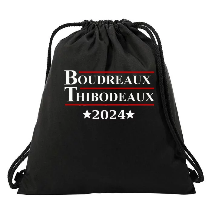 Boudreaux & Thibodeaux 2024 Funny Louisiana Election Drawstring Bag