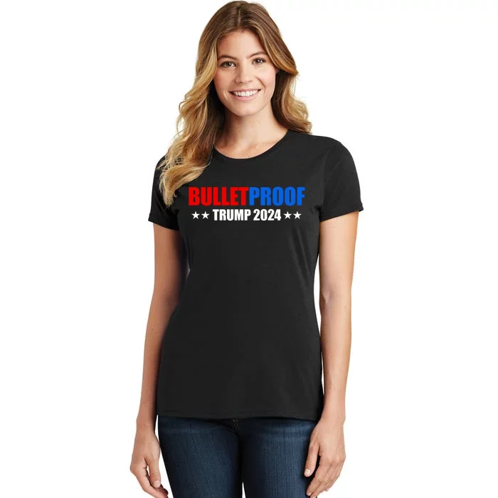 Bulletproof Trump 47 Patriotic Women's T-Shirt