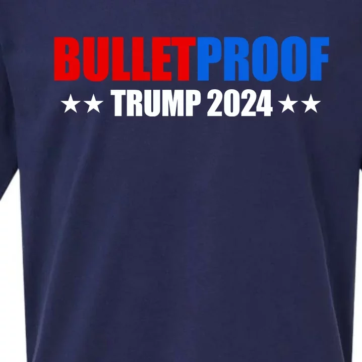 Bulletproof Trump 47 Patriotic Sueded Cloud Jersey T-Shirt