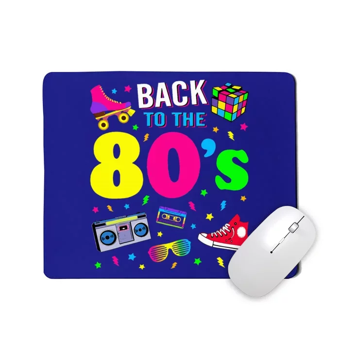 Back To 80s 1980s Vintage Retro Eighties Costume Party Gift Mousepad