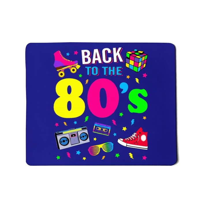 Back To 80s 1980s Vintage Retro Eighties Costume Party Gift Mousepad