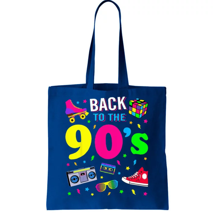 Back To 90s 1990s Vintage Retro Nineties Costume Party Gift Tote Bag