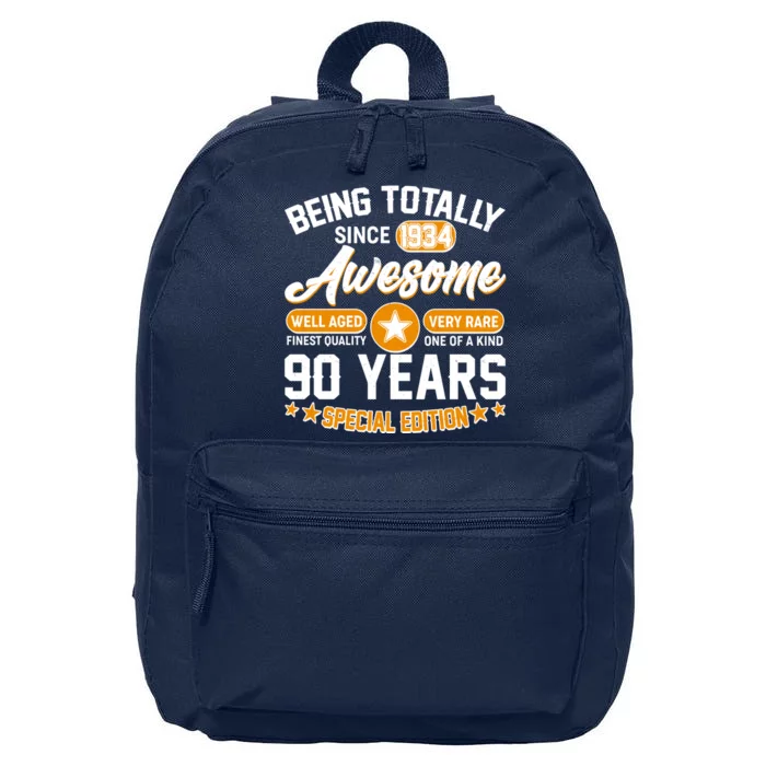 Being Totally Awesome Special Edition Since 1934 90 Years Birthday 16 in Basic Backpack