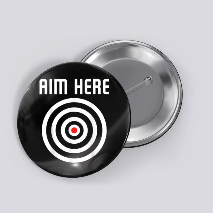 Bullseye Target Aim Here Darts Players Shooting Button