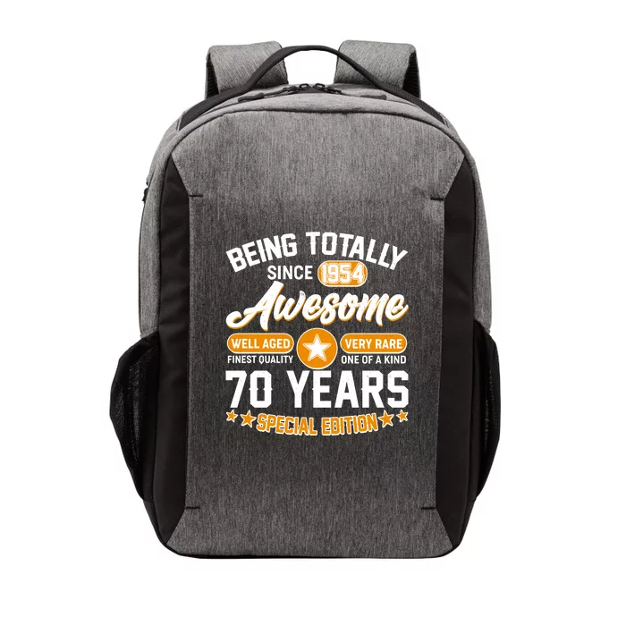 Being Totally Awesome Special Edition Since 1954 70 Years Birthday Vector Backpack