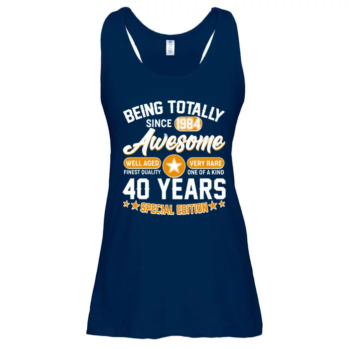 Being Totally Awesome Special Edition Since 1984 40 Years Birthday Ladies Essential Flowy Tank