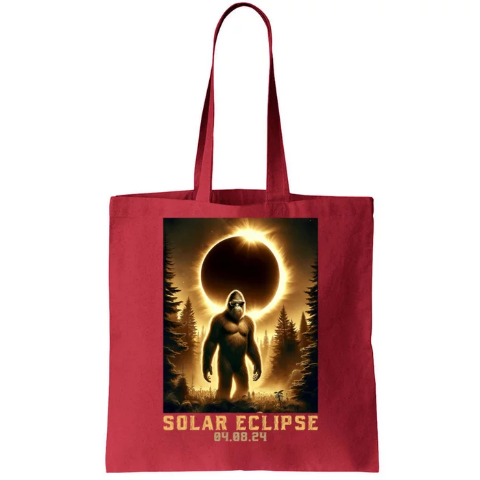 Bigfoot Totality April 8 2024 Total Solar Eclipse Tote Bag