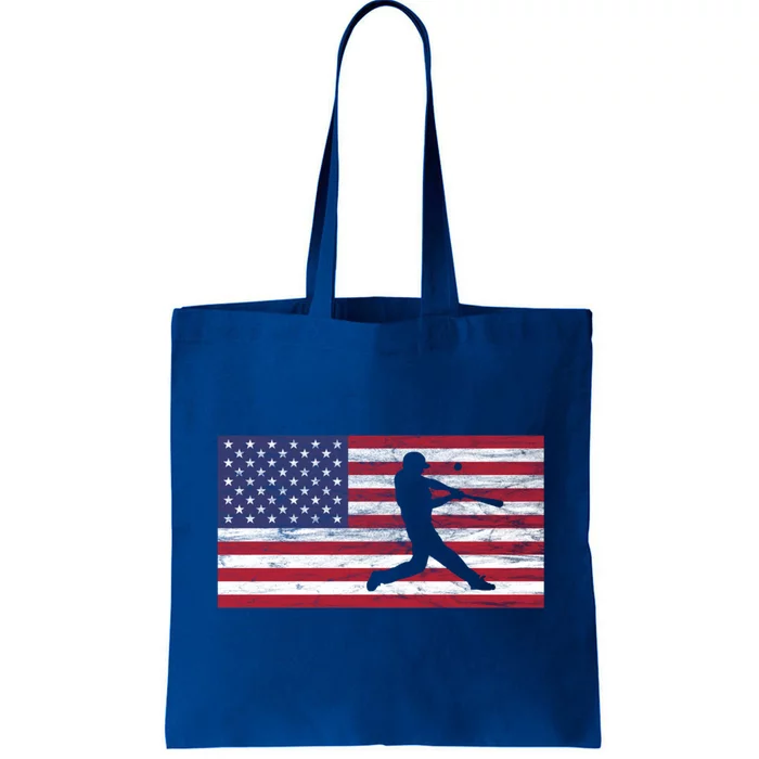 Baseball Team American Flag Usa Gift Tote Bag