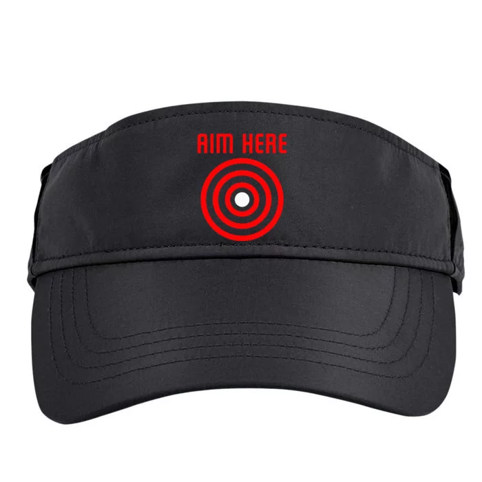 Bullseye Target Aim Here Adult Drive Performance Visor