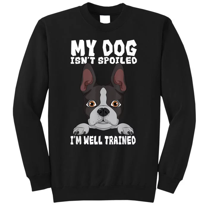 Boston Terrier American Gentleman Dog Lover Im Well Trained Sweatshirt