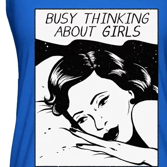 Busy Thinking About Ladies Essential Flowy Tank